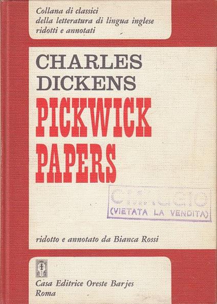 Pickwick Papers - Charles Dickens - copertina