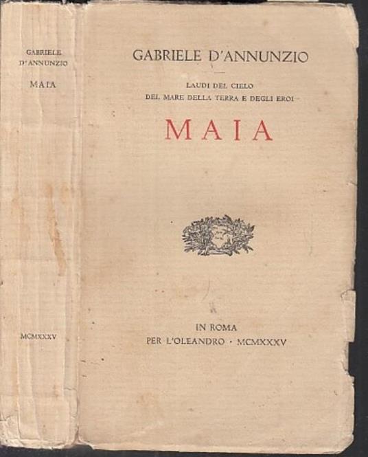 Laudi Cielo Mare Terra Eroi Maia - Gabriele D'Annunzio - copertina