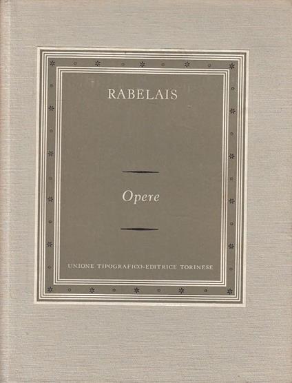 Opere - François Rabelais - copertina