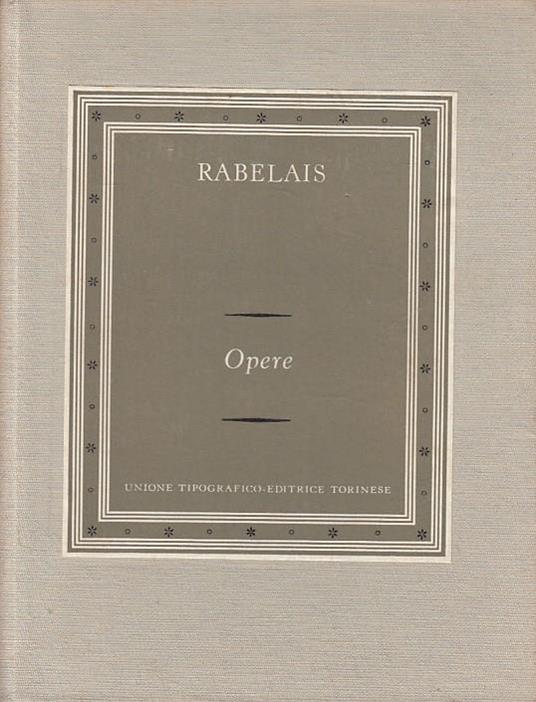 Opere - François Rabelais - copertina