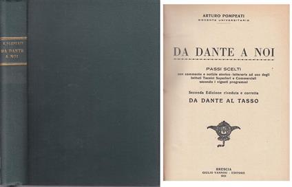 Da Dante A Noi - Pompeati - Vannini Brescia - Arturo Pompeati - copertina