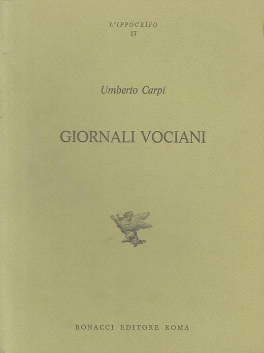 Giornali Vociani - Carpi - Bonacci - Ippogrifo  - Umberto Carpi - copertina