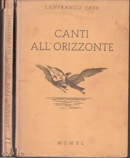 Canti All'orizzonte - Franco Fava - copertina