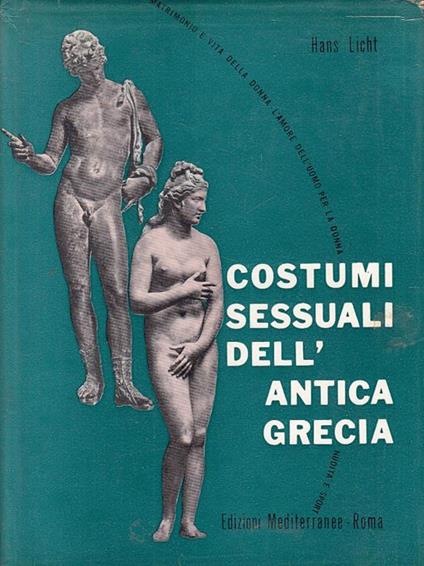 Costumi Sessuali Dell'antica Grecia - Hans Licht - copertina