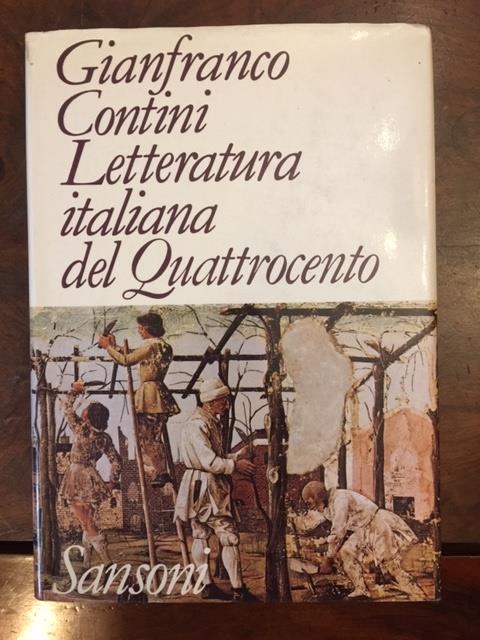 Letteratura italiana del Quattrocento - Gianfranco Contini - copertina