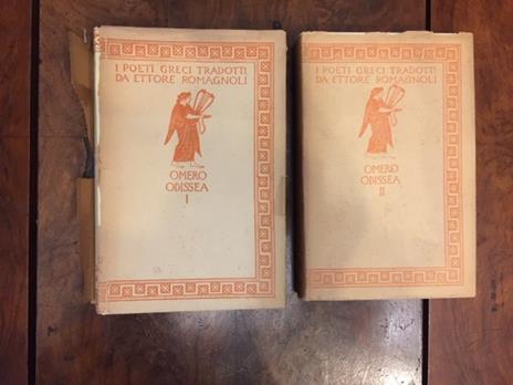 L' Odissea. 2 volumi con incisioni di A. De Carolis - Omero - copertina