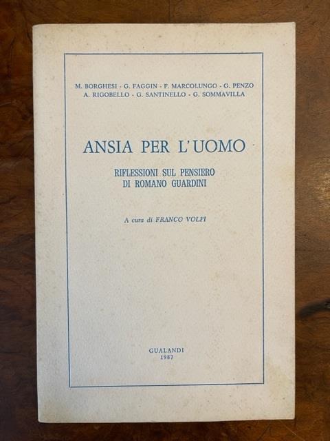 Ansia per l'uomo - Franco Volpi - copertina