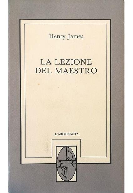 La lezione del Maestro - Henry James - copertina