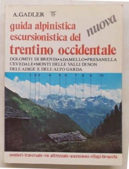 Guida alpinistica escursionistica del Trentino Occidentale - Achille Gadler - copertina