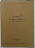 Recueil de textes valdotains. Volume III