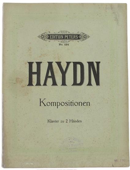 Kompositionen Fur Pianoforte. Neue ausgabe von Adolf Ruthardt - Josef Haydn - copertina