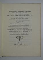 Breve memoria, o sia Piano d'un opera sopra li vescovi di Padova a S.E. reverendissima Niccolò Antonio Giustiniani (di Fel. Ric.) scritto per ordine dello stesso dal chiariss. sig. ab. Gennari ms. inedito, ed ora per la prima volta pubblicato