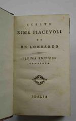 Scelte rime piacevoli di un lombardo. Ultima edizione completa
