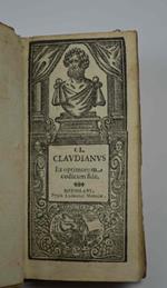 Cl. Claudianus ex optimorum codicum fide