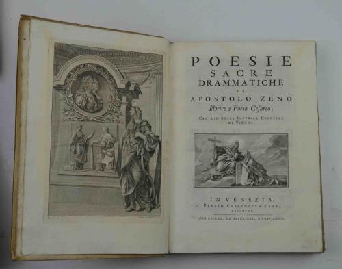 Poesie sacre drammatiche… cantate della Imperial Cappella di Vienna - Apostolo Zeno - copertina