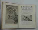 Poesie sacre drammatiche… cantate della Imperial Cappella di Vienna