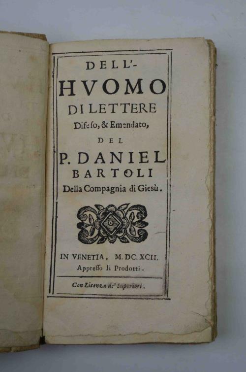 Dell'Huomo di lettere difeso et emendato - Daniello Bartoli - copertina