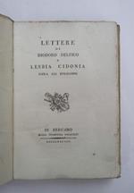 Lettere di Diodoro Delfico a Lesbia Cidonia sopra gli epigrammi