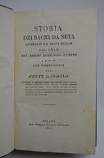 Storia dei bachi da seta governati coi nuovi metodi nel 1816 nel Regno Lombardo-Veneto e altrove con osservazioni del Conte Dandolo