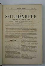 La solidarité. Journal des principes