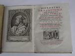 Hieronymi Fracastorii veronensis, Adami Fumani canonici veronensis, et Nicolai Archii comitis Carminum editio II. Mirum in modum locupletior, ornatior, & in II. tomos distributaIn hoc italicae Fracastorii epistolae adjectae, nunc primum summo studio