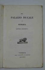 Del Palazzo Ducale in Venezia. Lettera discorsiva