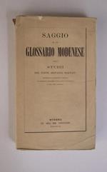 Saggio di un glossario modenese ossia studii. intorno le probabili origini di alquanti idiotismi della città di Modena e del suo contado