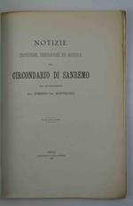 Notizie statistiche, geografiche ed agricole sul circondario di Sanremo