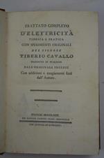 Trattato completo d'elettricità teorica e pratica con sperimenti originali... Tradotto in italiano dall' originale inglese con addizioni e cangiamenti fatti dall' Autore