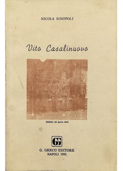 Vito Casalinuovo e il Diario di Clara - Nicola Sinopoli - copertina