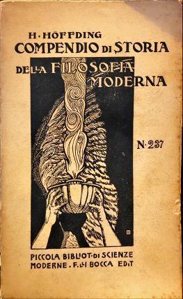 Compendio di storia della filosofia moderna - Harald Høffding - copertina