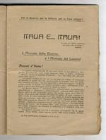 Italia e... Italia! L'armata delle guerra e l'armata del lavoro