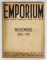 EMPORIUM. Rivista mensile illustrata d'arte e di cultura. Anno XL. N. 11. Novembre 1934