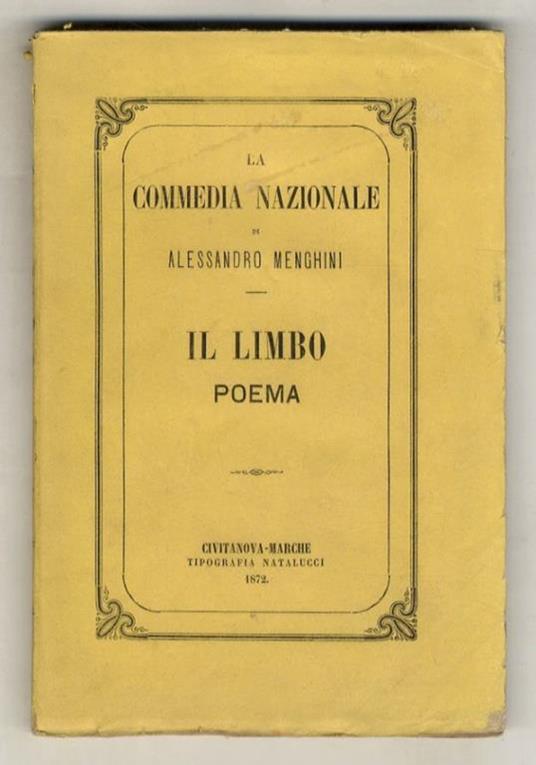 Il Limbo, poema - Alessandro Menghini - copertina