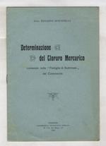 Determinazione del cloruro mercurico contenuto delle 