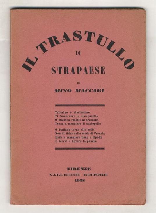 Il trastullo di Strapaese. Canzoncine e legni incisi di Mino Maccari - Mino Maccari - copertina