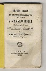 Pratica divota in apparecchiamento alla festa di S. Stanislao Kostka della Compagnia di Gesù, pubbblicata la prima volta [...]