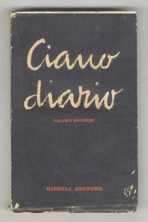 Diario. Volume secondo: 1941-1943 - Galeazzo Ciano - copertina