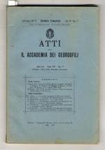 La poesia georgica di Giovanni Pascoli. Conferenza.(In: Atti della R. Accademia dei Georgofili. Periodico trimestrale. V Serie, Vol. XXXI, Disp. 2a)