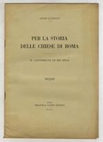 Per la storia delle chiese di Roma. Il contributo di Pio Spezi