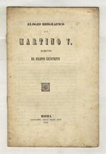 Elogio biografico di Martino V, scritto da Filippo Cicconetti