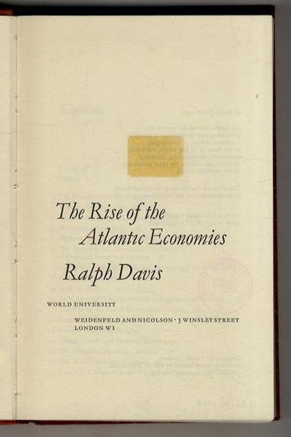 The Rise of the Atlantic Economies - copertina