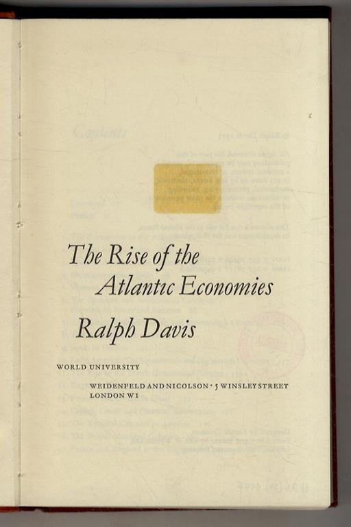 The Rise of the Atlantic Economies - copertina