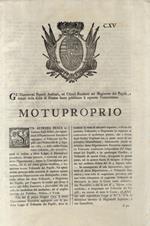 “Motuproprio”. Sua Altezza Reale. Informata degli Affari, che riguardano il Dipartimento Esecutivo aggregato al Tribunale dei Pupilli con l'Editto del dì 4 Agosto 1782, e delle molte Cause tanto ordinarie, che esecutive Ordina e vuole... Firmato in c