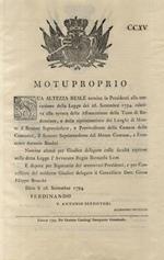 “Notificazione”. Ferdinando III. Principe Reale di Ungheria, e di Boemia, Arciduca d'Austria. Decimo Gran-Duca di Toscana.... Ad oggetto di assicurare maggiormente la retta Amministrazione della Giustizia nei Tribunali Provinciali dello Stato Fiorent