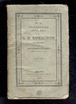 Opere filosofiche edite ed inedite di G.D. Romagnosi con annotazioni di Alessandro De Giorgi [...] Volume unico