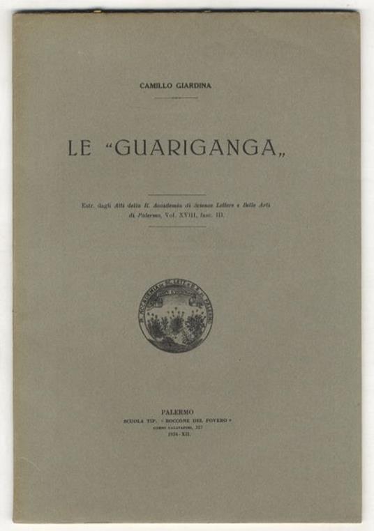 Le “Guariganga” - copertina