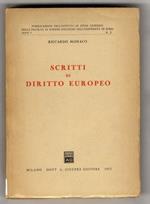 Scritti di diritto europeo