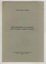 Note biografiche su un giurista del XVI secolo: Antonino Tesauro