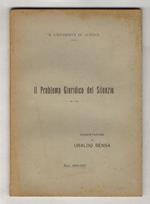 Il problema giuridico del silenzio. Tesi di Laurea. Università di Genova, anno 1906-1907